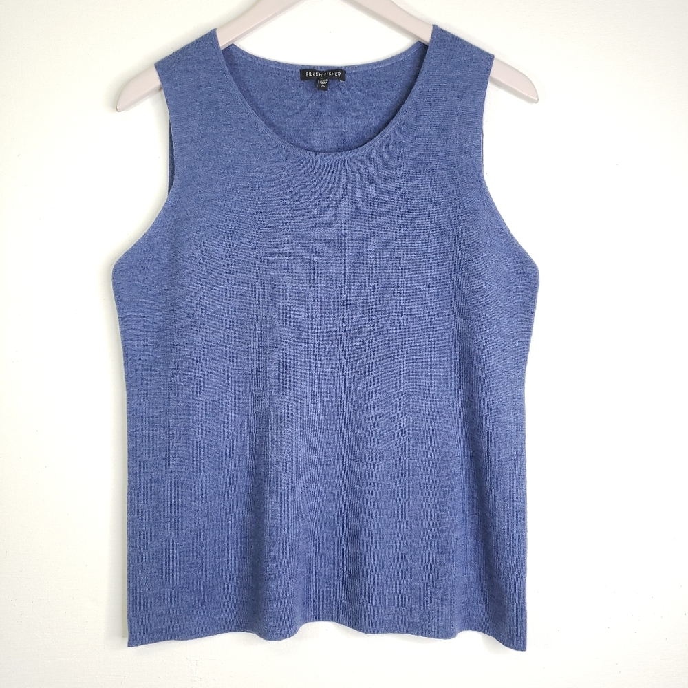 EILEEN FISHER Merino Wool Sleevless Sweater